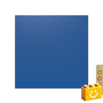   BiOBUDDi BB-0095 | építőjáték alaplap - 100% kompatibilis minden más kedvelt márkával | 32x32 bütyök sötétkék