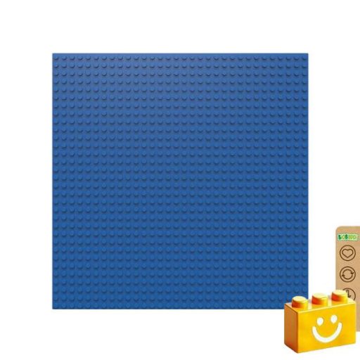 BiOBUDDi BB-0095 | építőjáték alaplap - 100% kompatibilis minden más kedvelt márkával | 32x32 bütyök sötétkék