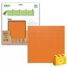 BiOBUDDi BB-0095 | építőjáték alaplap - 100% kompatibilis minden más kedvelt márkával | 32x32 bütyök narancssárga