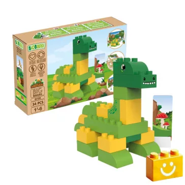   BiOBUDDi BB-0185 | bio építőjáték | Brontosaurus - 100% kompatibilis minden más kedvelt márkával