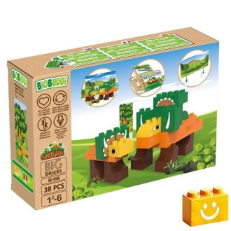   BiOBUDDi BB-0188 | bio építőjáték | Triceratops - 100% kompatibilis minden más kedvelt márkával