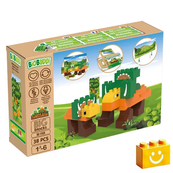 BiOBUDDi BB-0188 | bio építőjáték | Triceratops - 100% kompatibilis minden más kedvelt márkával BiOBUDDi BB-0188 | bio építőjáték | Triceratops - 100% kompatibilis minden más kedvelt márkával