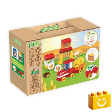   BiOBUDDi BB-0243 | bio építőjáték | Gabonafarm - 100% kompatibilis minden más kedvelt márkával