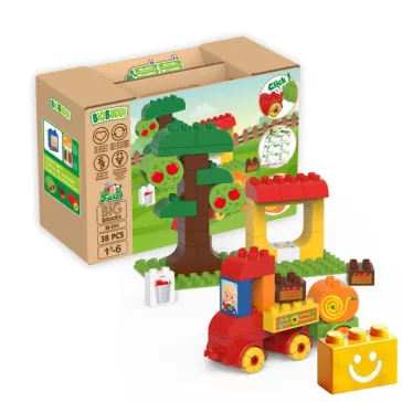   BiOBUDDi BB-0244 | bio építőjáték | Almafarm - 100% kompatibilis minden más kedvelt márkával