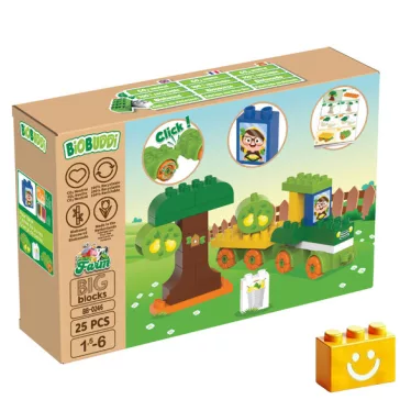   BiOBUDDi BB-0246 | bio építőjáték | Körtefarm - 100% kompatibilis minden más kedvelt márkával