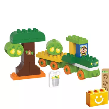   BiOBUDDi BB-0246 | bio építőjáték | Körtefarm - 100% kompatibilis minden más kedvelt márkával