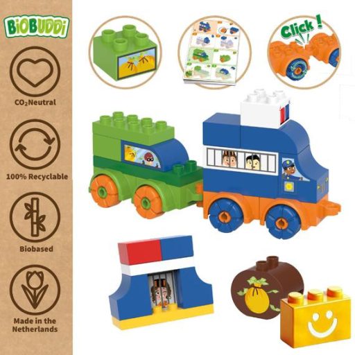 BiOBUDDi BB-0248 | bio építőjáték | Rendőrségi üldözés - 100% kompatibilis minden más kedvelt márkával