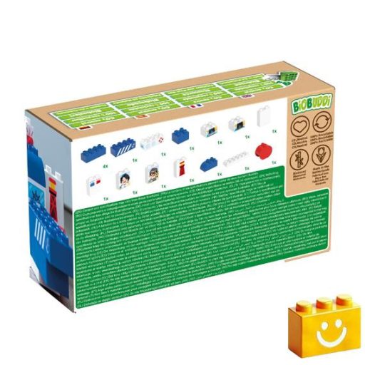 BiOBUDDi BB-0250 | bio építőjáték | Rendőrhajó - 100% kompatibilis minden más kedvelt márkával