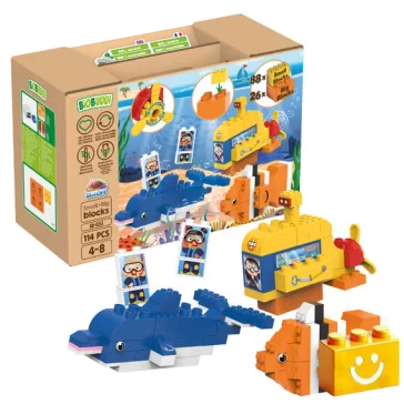   BiOBUDDi BB-0253 | bio építőjáték | Víz alatti kaland - 100% kompatibilis minden más kedvelt márkával