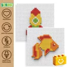 BiOBUDDi BB-2016 | bio mozaik építőjáték készlet | Hal vagy rakéta BiOBUDDi BB-2016 | bio mozaik építőjáték készlet | Hal vagy rakéta