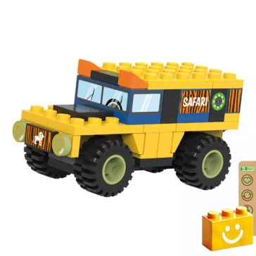   BiOBUDDi BB-2035 | bio építőjáték | Jeep - 100% kompatibilis minden más kedvelt márkával