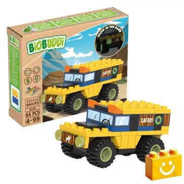   BiOBUDDi BB-2035 | bio építőjáték | Jeep - 100% kompatibilis minden más kedvelt márkával