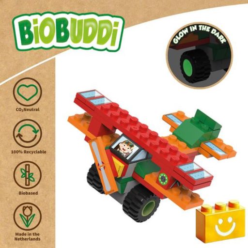 BiOBUDDi BB-2036 | bio építőjáték | Elektromos repülőgép - 100% kompatibilis minden más kedvelt márkával