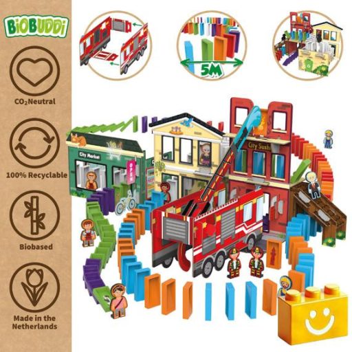 BiOBUDDi BB-4005 | bio építőjáték | Dominó város