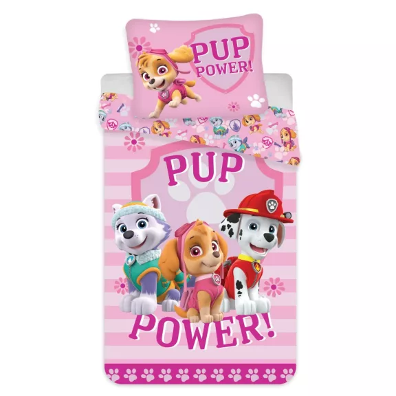 Mancs Őrjárat Pup Power ágyneműhuzat 140×200cm, 70×90 cm Mancs Őrjárat Pup Power ágyneműhuzat 140×200cm, 70×90 cm