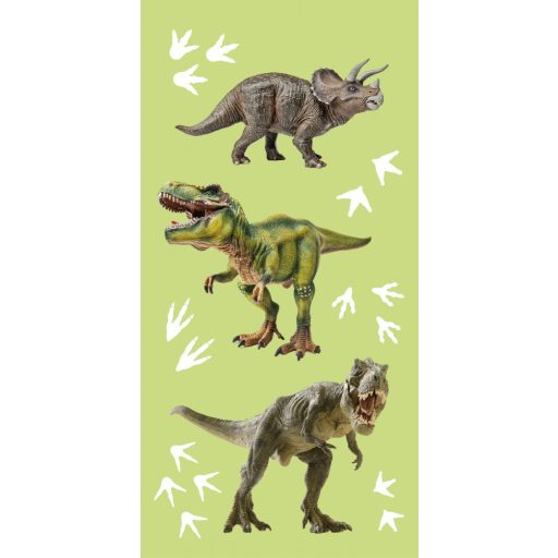 Dinoszaurusz Green fürdőlepedő, strand törölköző 70x140cm