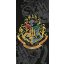 Harry Potter Black fürdőlepedő, strand törölköző 70x140cm