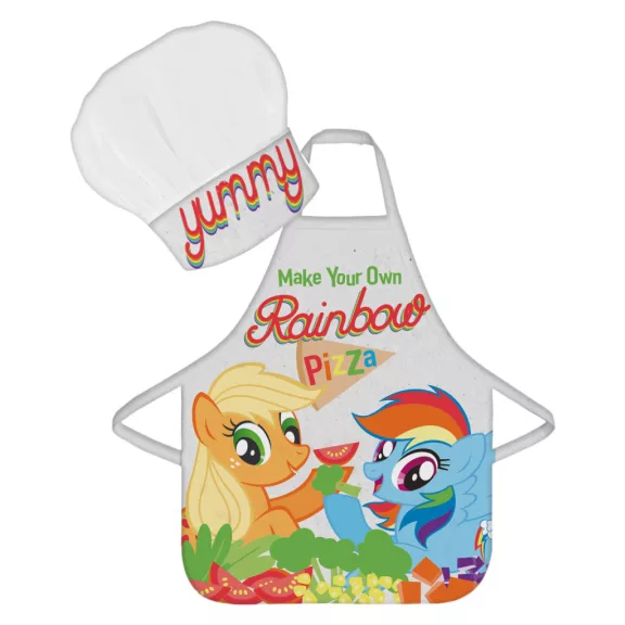 Én kicsi pónim Rainbow Pizza gyerek kötény 2 darabos szett Én kicsi pónim Rainbow Pizza gyerek kötény 2 darabos szett