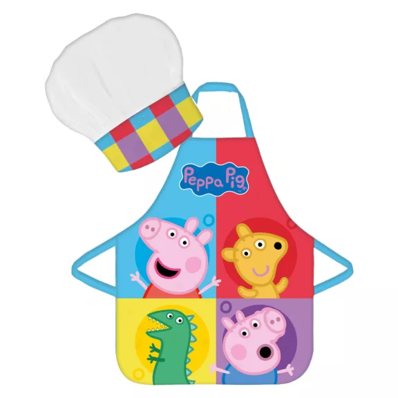 Peppa malac Team gyerek kötény 2 darabos szett Peppa malac Team gyerek kötény 2 darabos szett