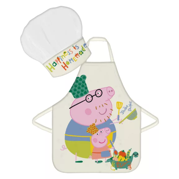Peppa malac Shake gyerek kötény 2 darabos szett Peppa malac Shake gyerek kötény 2 darabos szett