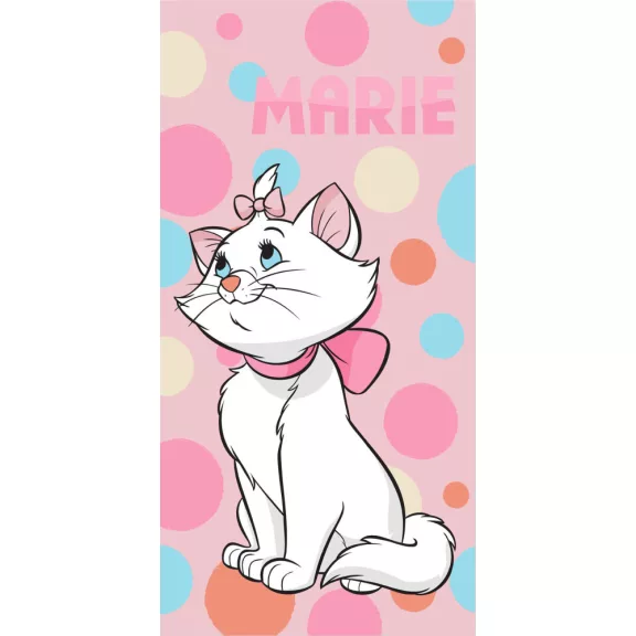 Disney Marie cica Bubble fürdőlepedő, strand törölköző 70x140cm Disney Marie cica Bubble fürdőlepedő, strand törölköző 70x140cm
