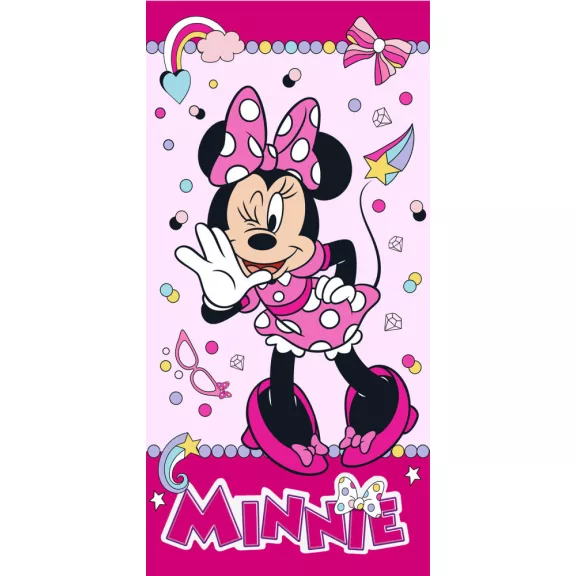 Disney Minnie Funny fürdőlepedő, strand törölköző 70x140 cm Disney Minnie Funny fürdőlepedő, strand törölköző 70x140 cm