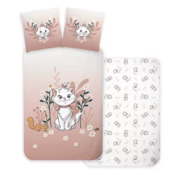   Disney Marie cica Ombre gyerek, ovis ágyneműhuzat 100×135 cm, 40×60 cm
