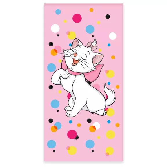 Disney Marie Bubbles fürdőlepedő, strand törölköző 60x120cm Disney Marie Bubbles fürdőlepedő, strand törölköző 60x120cm