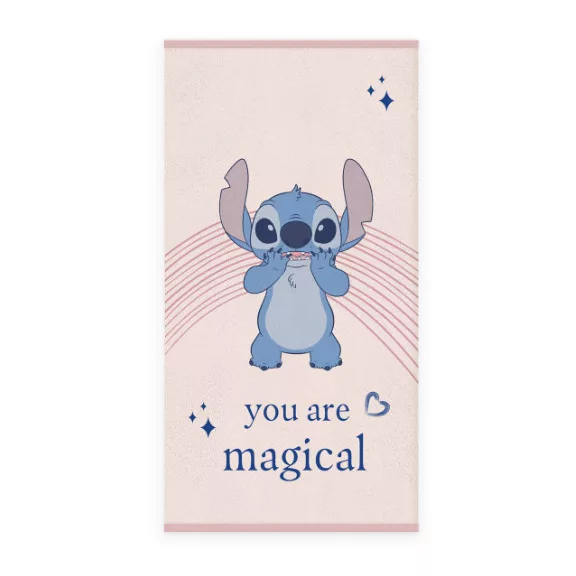Disney Lilo és Stitch, A csillagkutya Magical fürdőlepedő, strand törölköző 60x120cm Disney Lilo és Stitch, A csillagkutya Magical fürdőlepedő, strand törölköző 60x120cm