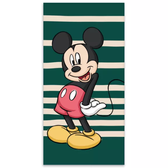 Disney Mickey Green fürdőlepedő, strand törölköző 60x120cm Disney Mickey Green fürdőlepedő, strand törölköző 60x120cm