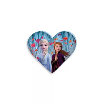   Disney Jégvarázs Leaf formapárna, díszpárna 35x30 cm Velúr