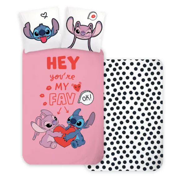 Disney Lilo és Stitch, A csillagkutya Hey gyerek, ovis ágyneműhuzat 100×135 cm, 40×60 cm Disney Lilo és Stitch, A csillagkutya Hey gyerek, ovis ágyneműhuzat 100×135 cm, 40×60 cm