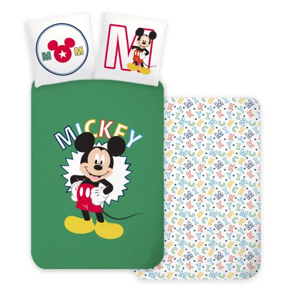 Disney Mickey Letters ágyneműhuzat 140×200cm, 70×90 cm Disney Mickey Letters ágyneműhuzat 140×200cm, 70×90 cm