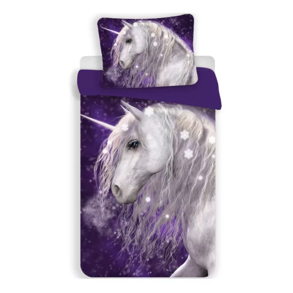 Unikornis Purple gyerek, ovis ágyneműhuzat 100×135 cm, 40×60 cm Unikornis Purple gyerek, ovis ágyneműhuzat 100×135 cm, 40×60 cm