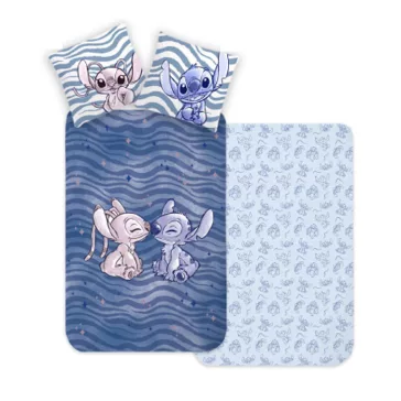   Disney Lilo és Stitch, A csillagkutya Wave gyerek, ovis ágyneműhuzat 100×135 cm, 40×60 cm
