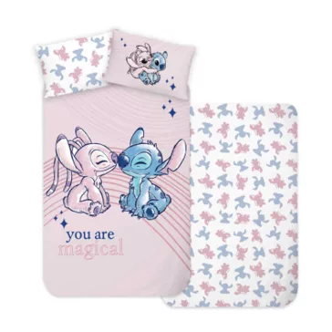   Disney Lilo és Stitch, A csillagkutya Magical gyerek, ovis ágyneműhuzat 100×135 cm, 40×60 cm