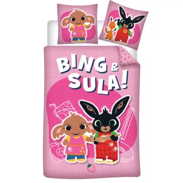 Bing Sula gyerek, ovis ágyneműhuzat 100×135cm, 40×60 cm