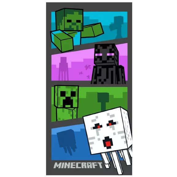Minecraft Adventure Time fürdőlepedő, strand törölköző 70x140cm Minecraft Adventure Time fürdőlepedő, strand törölköző 70x140cm