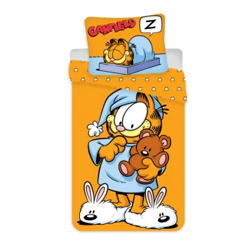  Garfield Bedtime gyerek, ovis ágyneműhuzat 100×135cm, 40×60 cm
