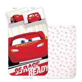   Disney Verdák Ready gyerek, ovis ágyneműhuzat 100×135 cm, 40×60 cm