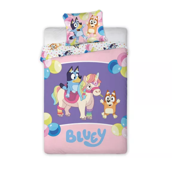Bluey Magical Party gyerek, ovis ágyneműhuzat 100×135cm, 40×60 cm Bluey Magical Party gyerek, ovis ágyneműhuzat 100×135cm, 40×60 cm