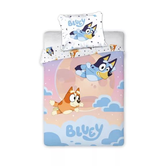 Bluey Dream Flight ágyneműhuzat 140×200cm, 70x90 cm Bluey Dream Flight ágyneműhuzat 140×200cm, 70x90 cm