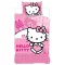 Hello Kitty Pink World gyerek, ovis ágyneműhuzat 100×135 cm, 40×60 cm