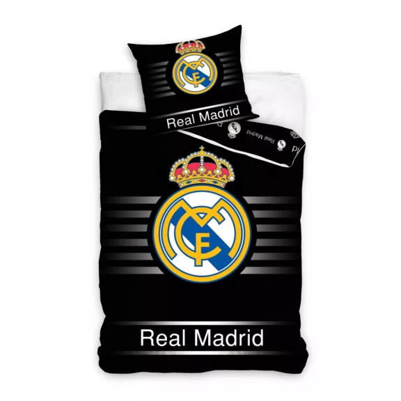 Real Madrid Black ágyneműhuzat 140×200cm, 70×90 cm Real Madrid Black ágyneműhuzat 140×200cm, 70×90 cm