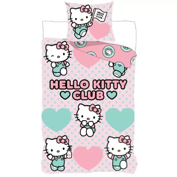 Hello Kitty Club ágyneműhuzat 140×200cm, 70×90 cm Hello Kitty Club ágyneműhuzat 140×200cm, 70×90 cm