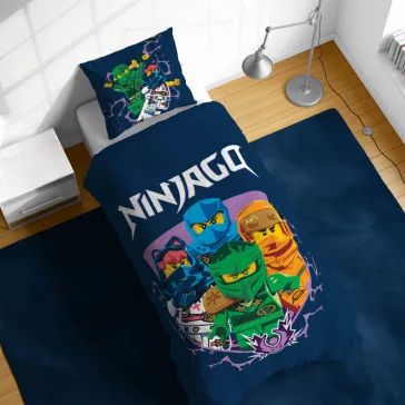  Lego Ninjago Training gyerek, ovis ágyneműhuzat 100×135 cm, 40×60 cm