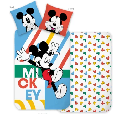   Disney Mickey Jump & Play gyerek, ovis ágyneműhuzat 100×135 cm, 40×60 cm