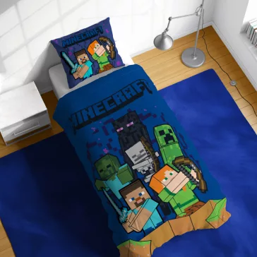  Minecraft Echoes of Hardcare ágyneműhuzat 140×200cm, 70×90 cm