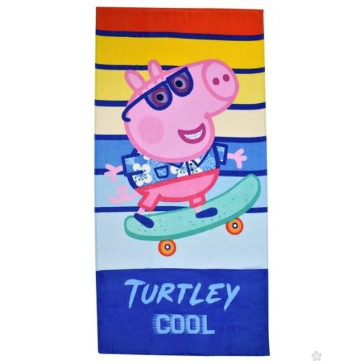 Peppa malac Turtley Cool fürdőlepedő, strand törölköző 70x140cm