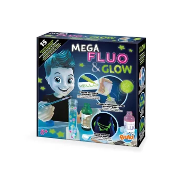   Mega foszforeszkáló és világító készlet -15 kísérlet BUKI